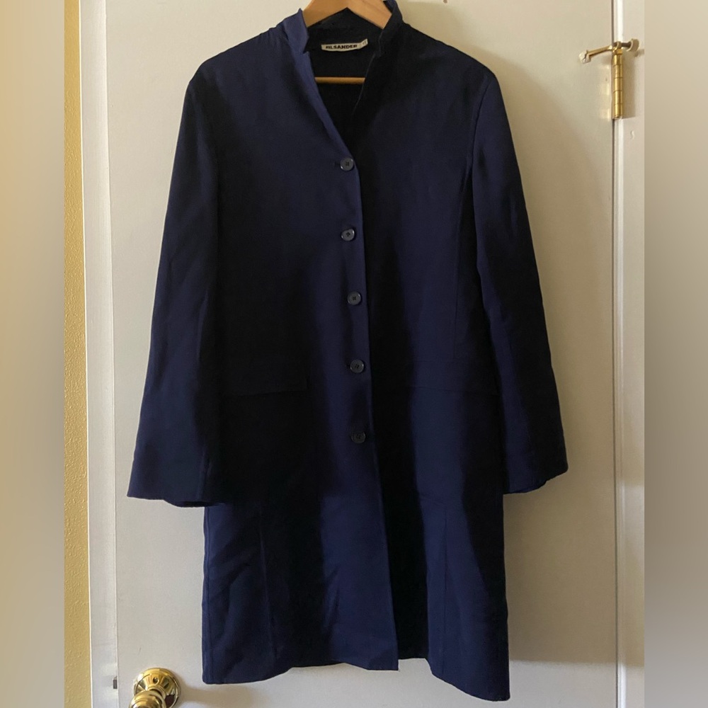 Jil Sander Navy blue Cashmere coat